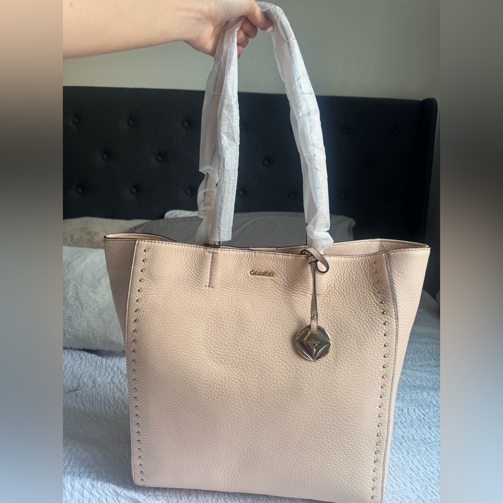 Calvin Klein Beige Tote Bag